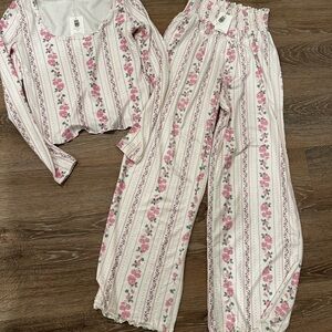 Z SUPPLY Floral Striped Pajama Set